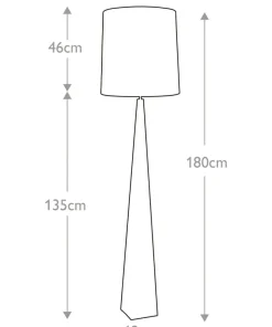 Lampa podłogowa z ciemnoszarym abażurem ASCENT-FL-PN z serii ASCENT*Sklep Kaja Best