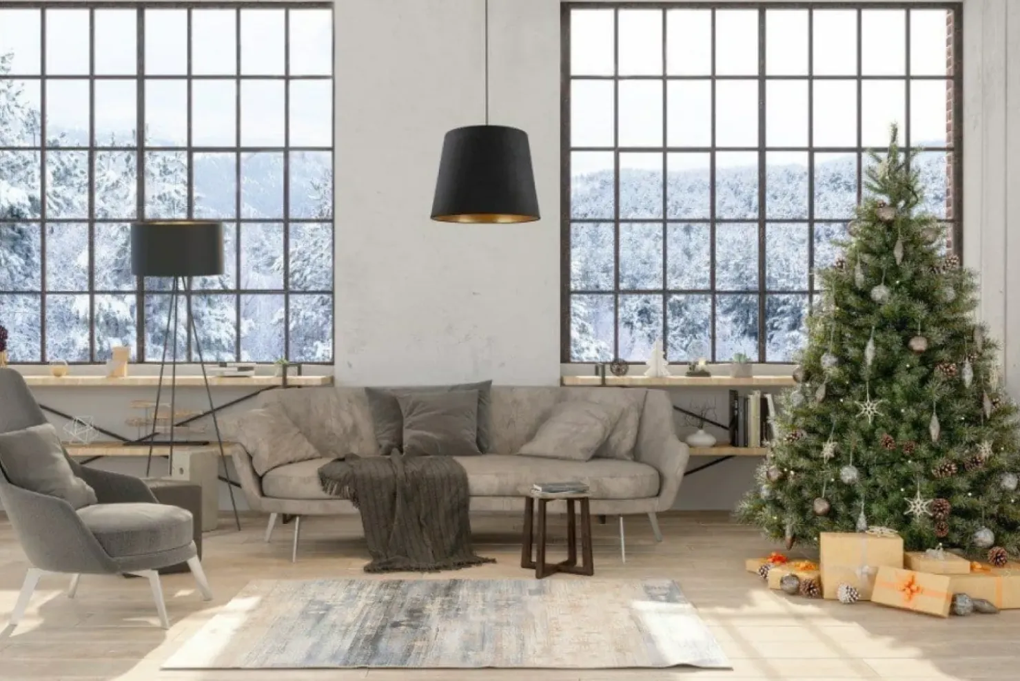 Lampa podłogowa z m abażurem 7991 | Kaja Oświetlenie*Sklep Kaja Cheap