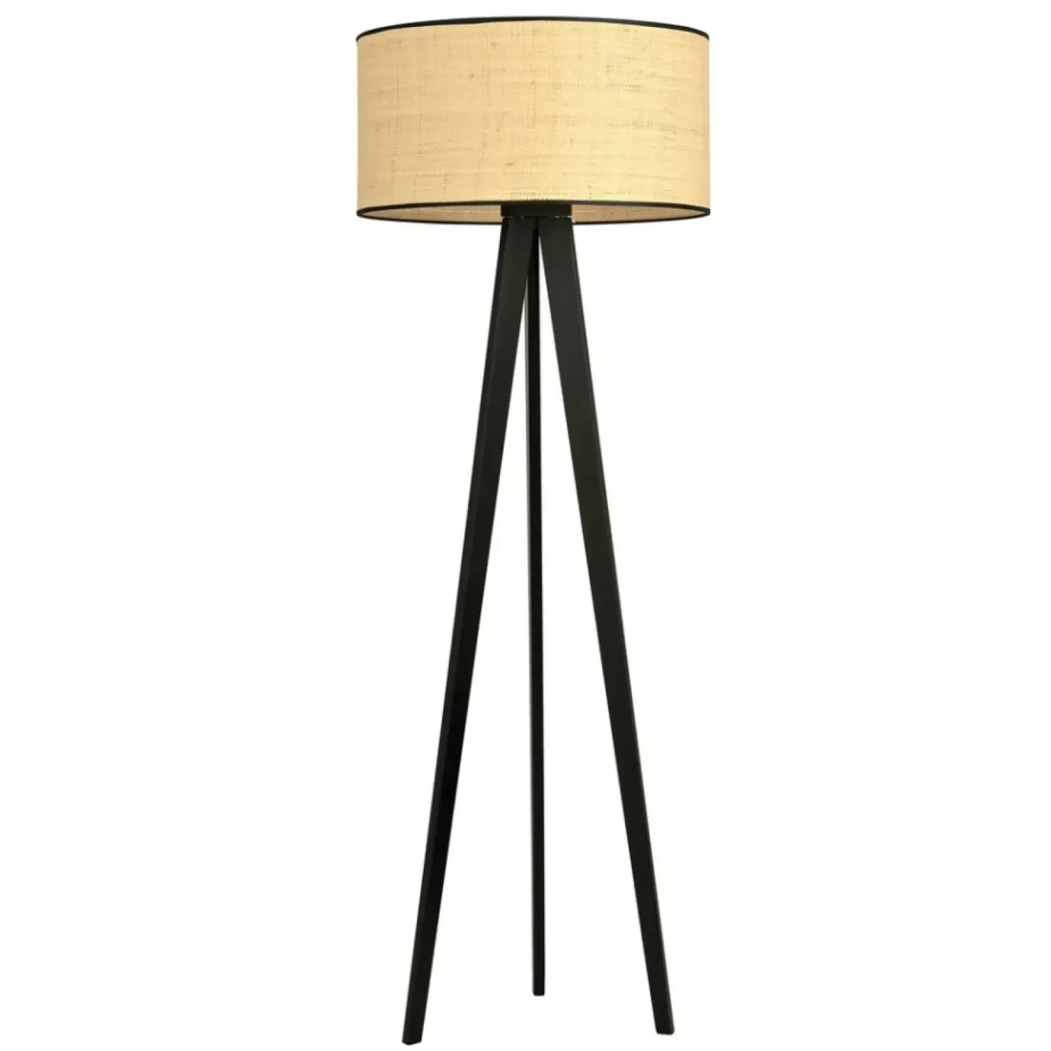Lampa podłogowa z rattanowym abażurem 1149/LP1 ASTON | Kaja*Sklep Kaja Discount