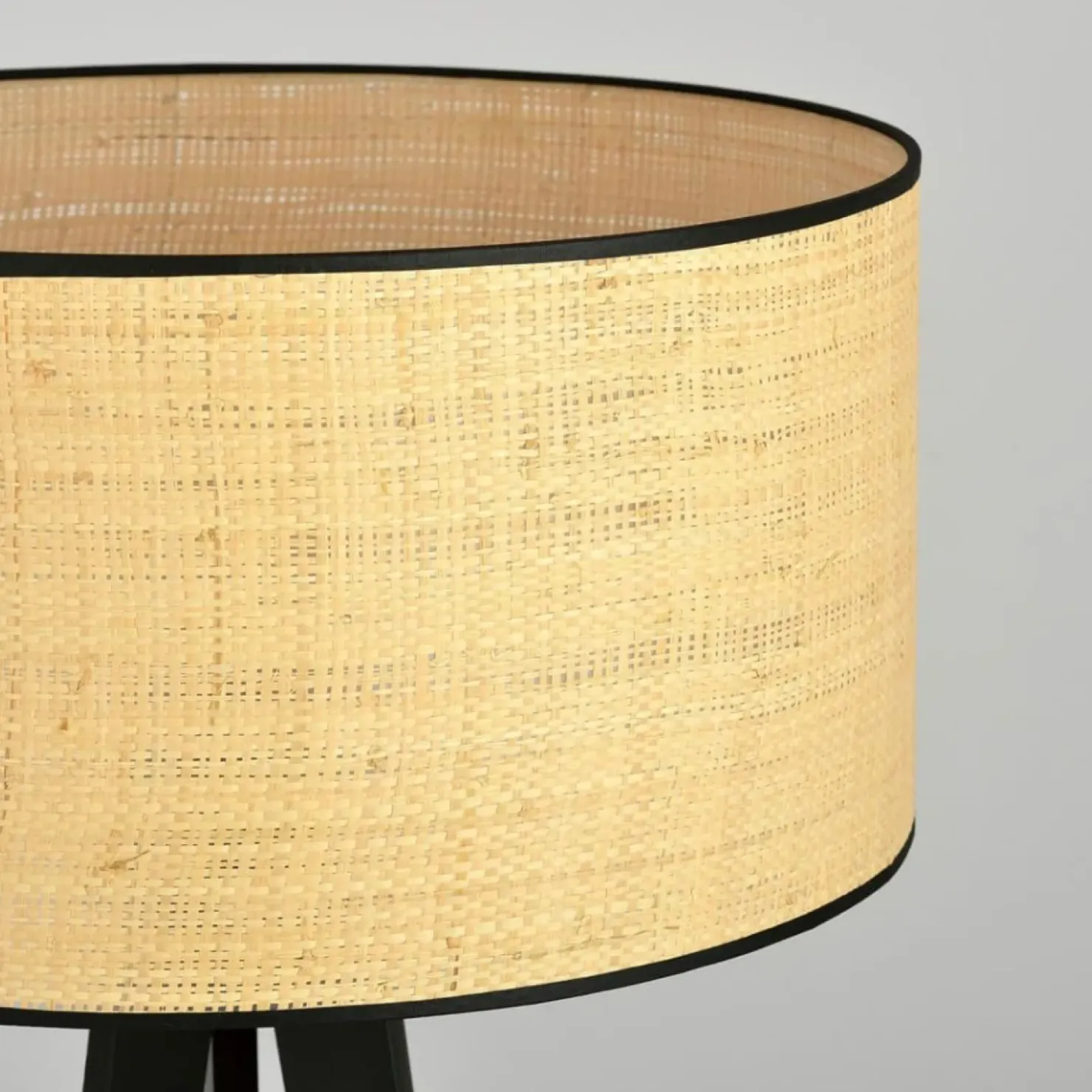Lampa podłogowa z rattanowym abażurem 1149/LP1 ASTON | Kaja*Sklep Kaja Discount