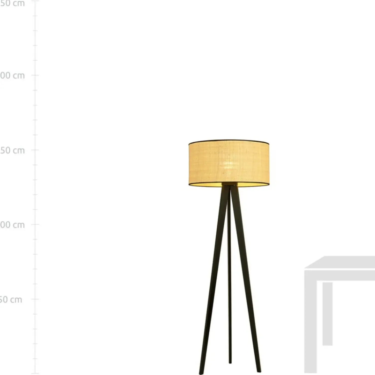 Lampa podłogowa z rattanowym abażurem 1149/LP1 ASTON | Kaja*Sklep Kaja Discount