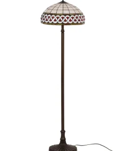 Lampa podłogowa z witrażowym kloszem K-F182208 TIFANY | Kaja*Sklep Kaja Online