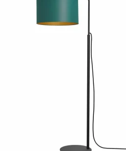 Lampa podłogowa z zielono-złotym abażurem LX 3556 z serii ARDEN | Kaja*Sklep Kaja Hot