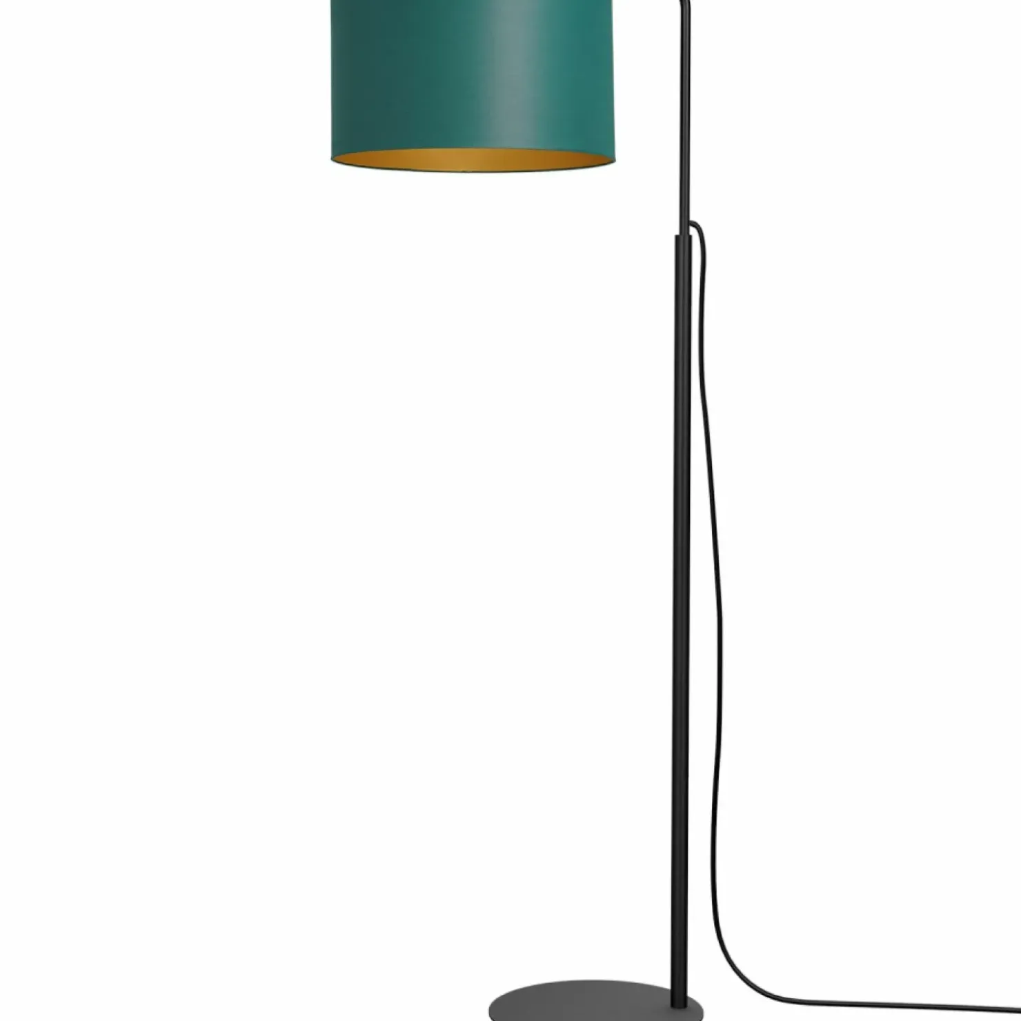 Lampa podłogowa z zielono-złotym abażurem LX 3556 z serii ARDEN | Kaja*Sklep Kaja Hot