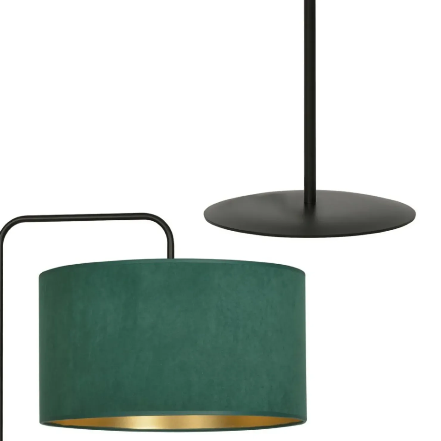 Lampa podłogowa z zielonym abażurem 1051/LP1 HILDE | Kaja Oświetlenie*Sklep Kaja Best