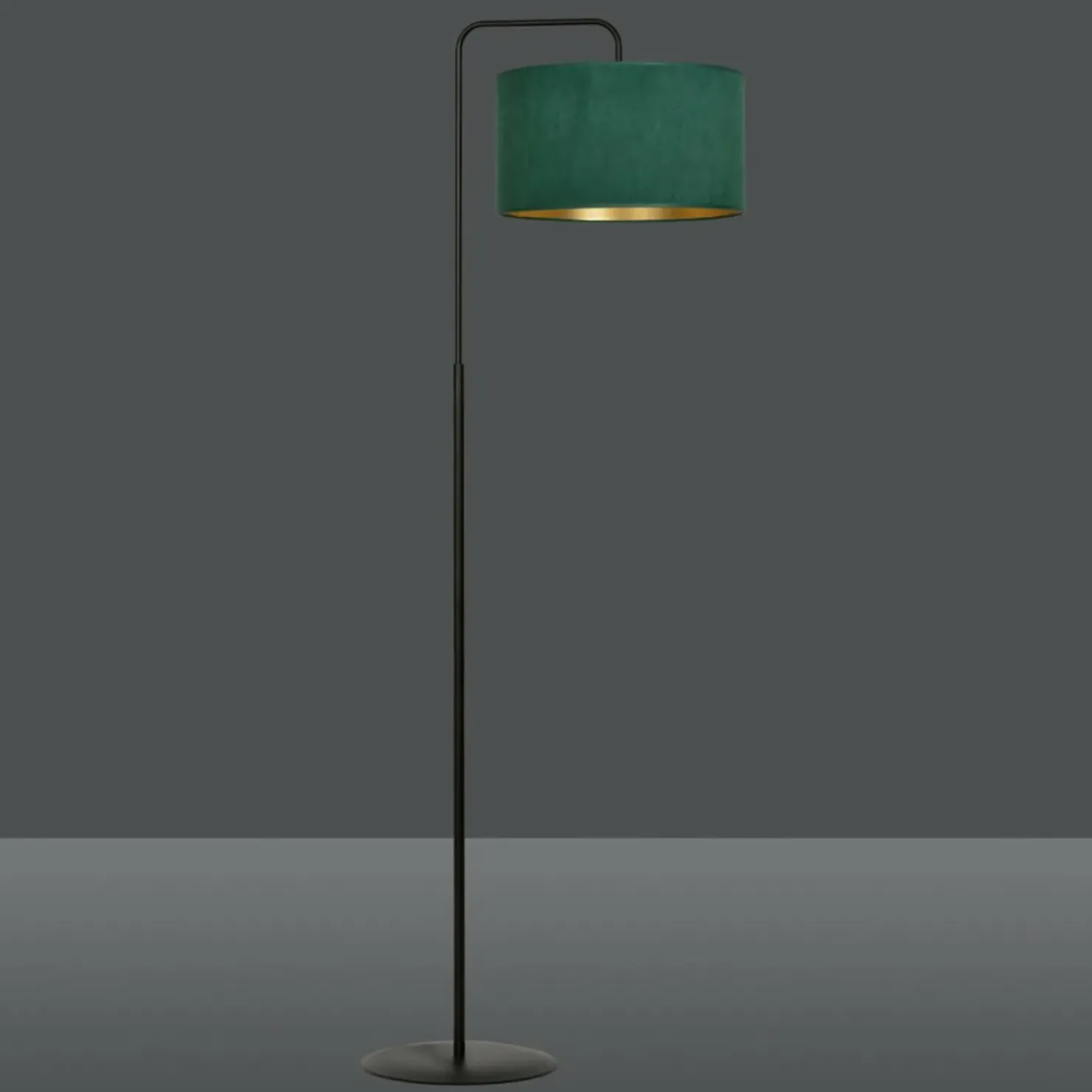 Lampa podłogowa z zielonym abażurem 1051/LP1 HILDE | Kaja Oświetlenie*Sklep Kaja Best
