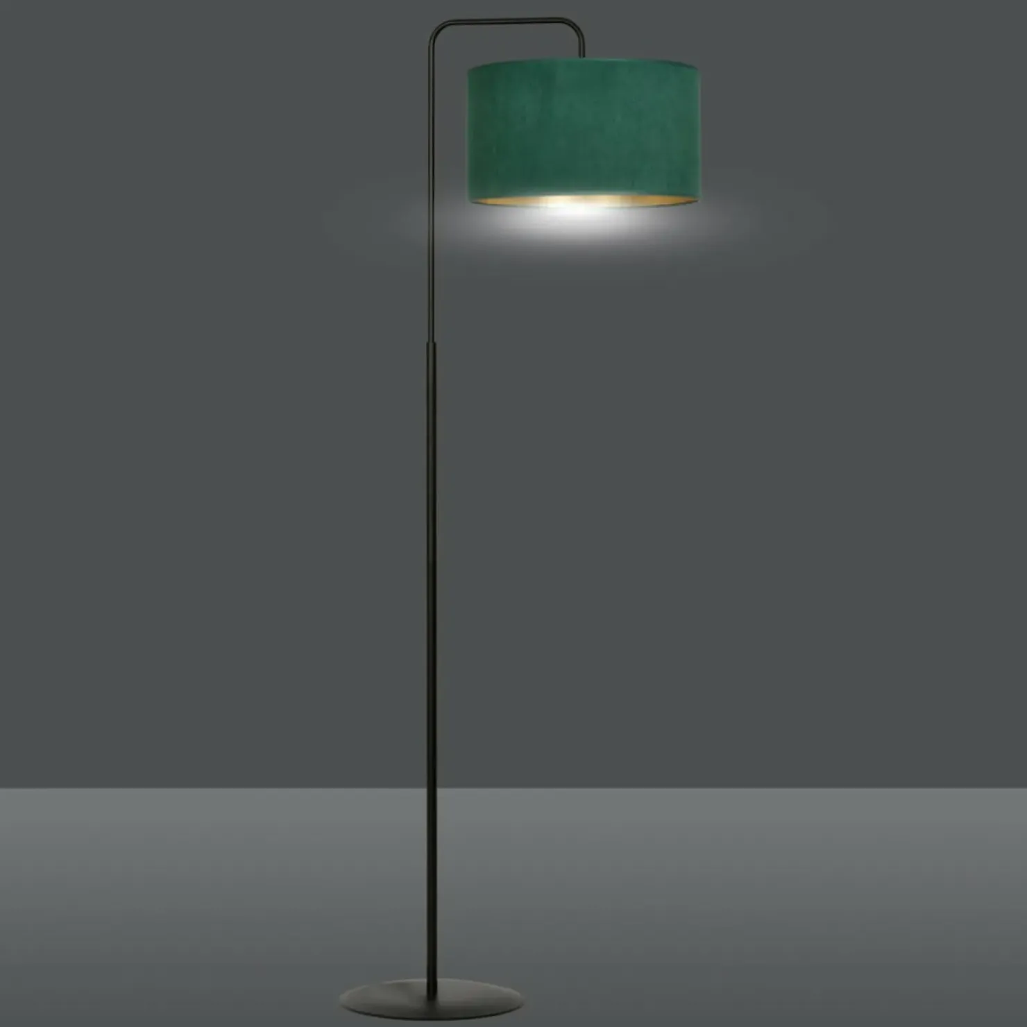 Lampa podłogowa z zielonym abażurem 1051/LP1 HILDE | Kaja Oświetlenie*Sklep Kaja Best