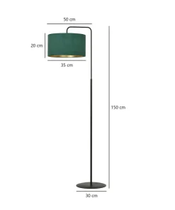Lampa podłogowa z zielonym abażurem 1051/LP1 HILDE | Kaja Oświetlenie*Sklep Kaja Best