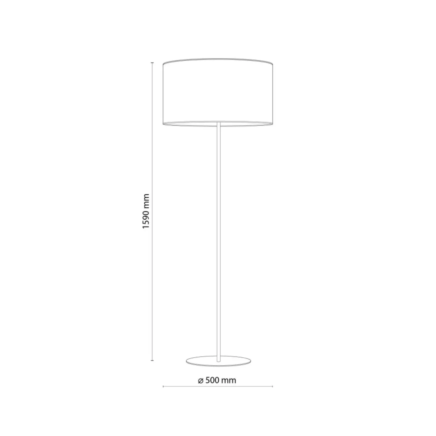 Lampa podłogowa ze słomkowym abażurem TK 5161 z serii LIBERIA | Kaja*Sklep Kaja Flash Sale