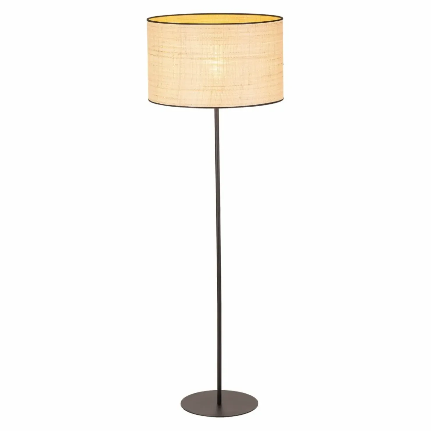 Lampa podłogowa ze słomkowym abażurem TK 5161 z serii LIBERIA | Kaja*Sklep Kaja Flash Sale