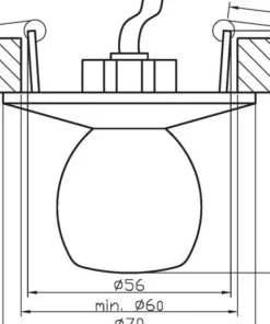 Lampa podtynkowa, oczko, materiał kryształ 2263703 | Kaja Oświetlenie*Sklep Kaja Online