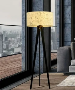 Lampa stojąca, klasyczny trójnóg z abażurem 1150/LP3 ASTON | Kaja*Sklep Kaja Fashion
