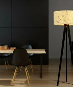 Lampa stojąca, klasyczny trójnóg z abażurem 1150/LP3 ASTON | Kaja*Sklep Kaja Fashion