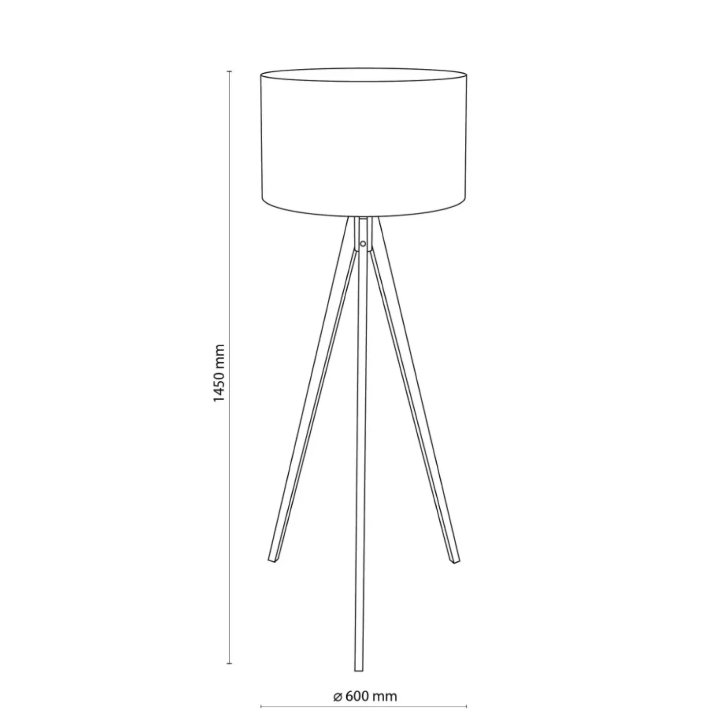 Lampa stojąca na drewnianym trójnogu TK 5415 z serii TREVISO NATURE*Sklep Kaja Discount