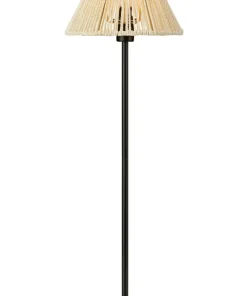 Lampa stojąca w stylu eco, z plecionym abażurem 108445 z serii CORDA*Sklep Kaja Online