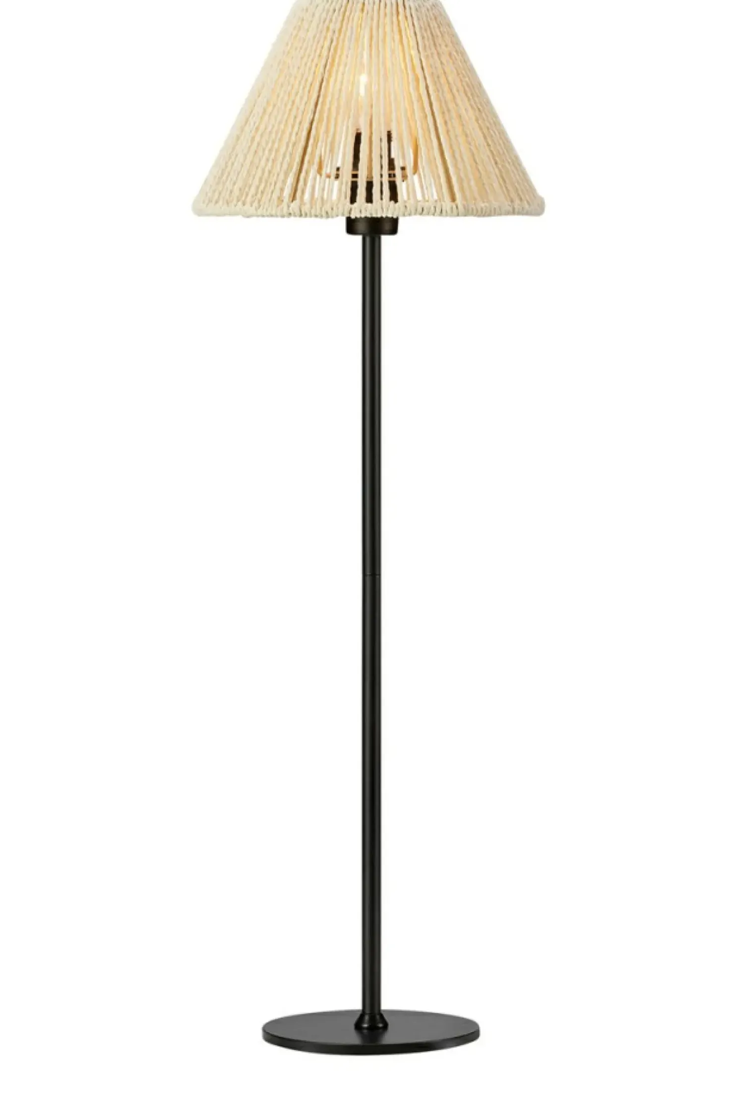Lampa stojąca w stylu eco, z plecionym abażurem 108445 z serii CORDA*Sklep Kaja Online