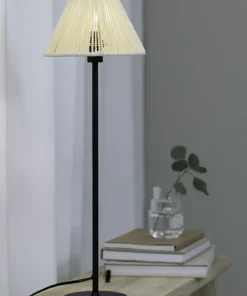 Lampa stojąca w stylu eco, z plecionym abażurem 108445 z serii CORDA*Sklep Kaja Online