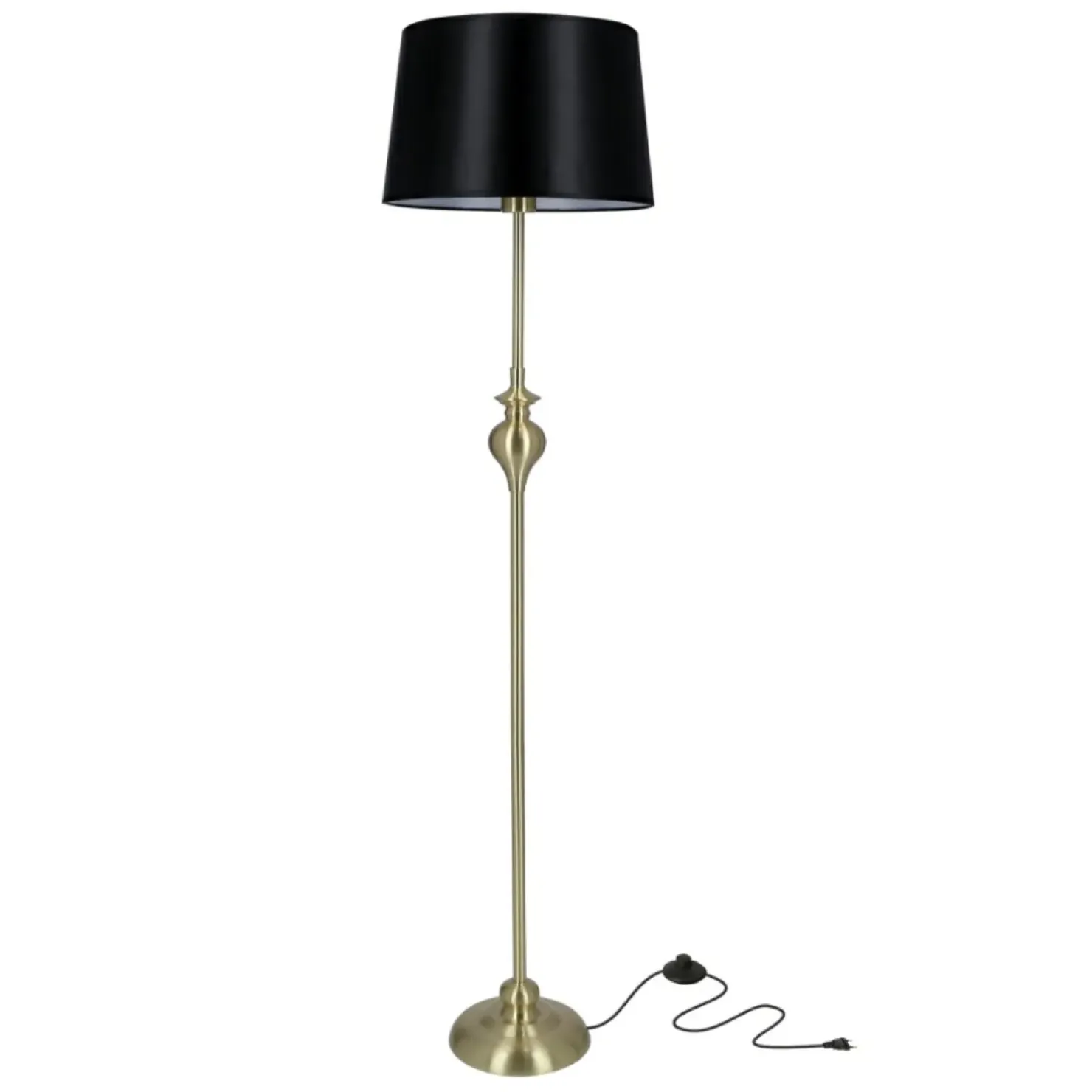 Lampa stojąca w stylu glamour, z abażurem 51-09258 z serii PRIMA*Sklep Kaja Discount