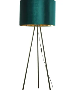 Lampa stojąca z abażurem butelkowa zieleń TK 5539 TERCINO | Kaja*Sklep Kaja Fashion