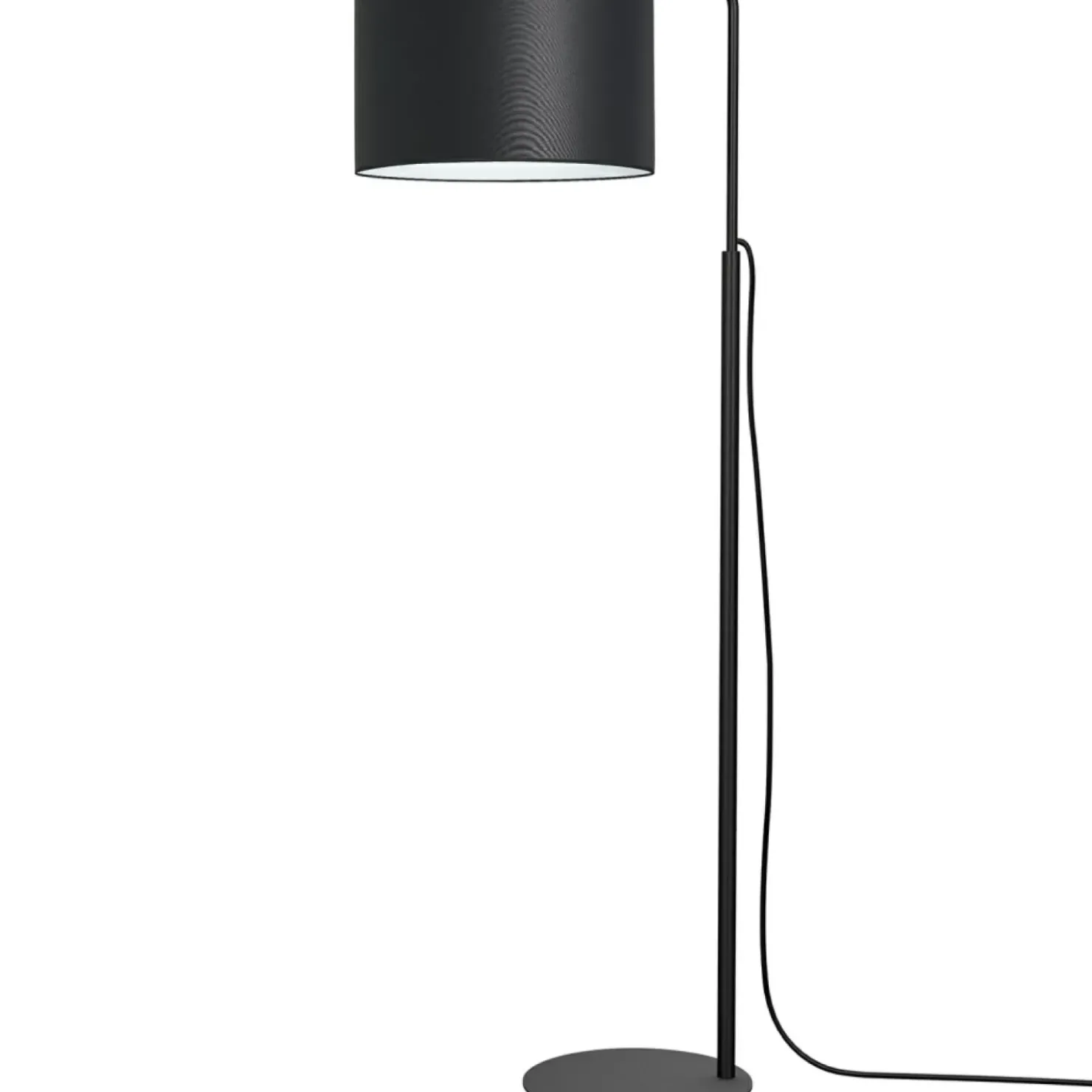 Lampa stojąca z czarno-białym abażurem LX 3480 ARDEN | Kaja*Sklep Kaja Fashion