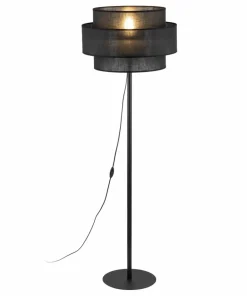 Lampa stojąca z podwójnym abażurem TK 5896 CALISTO BLACK | Kaja*Sklep Kaja Hot