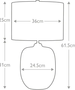 Lampa stołowa, dwukolorowa podstawa CHALKFARM-TL z serii CHALK FARM*Sklep Kaja Store