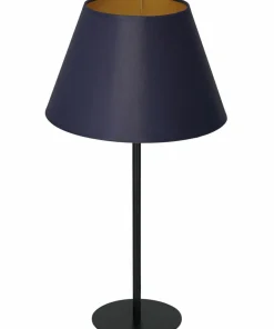 Lampa stołowa, granatowo-złota, z abażurem LX 3579 z serii ARDEN*Sklep Kaja New
