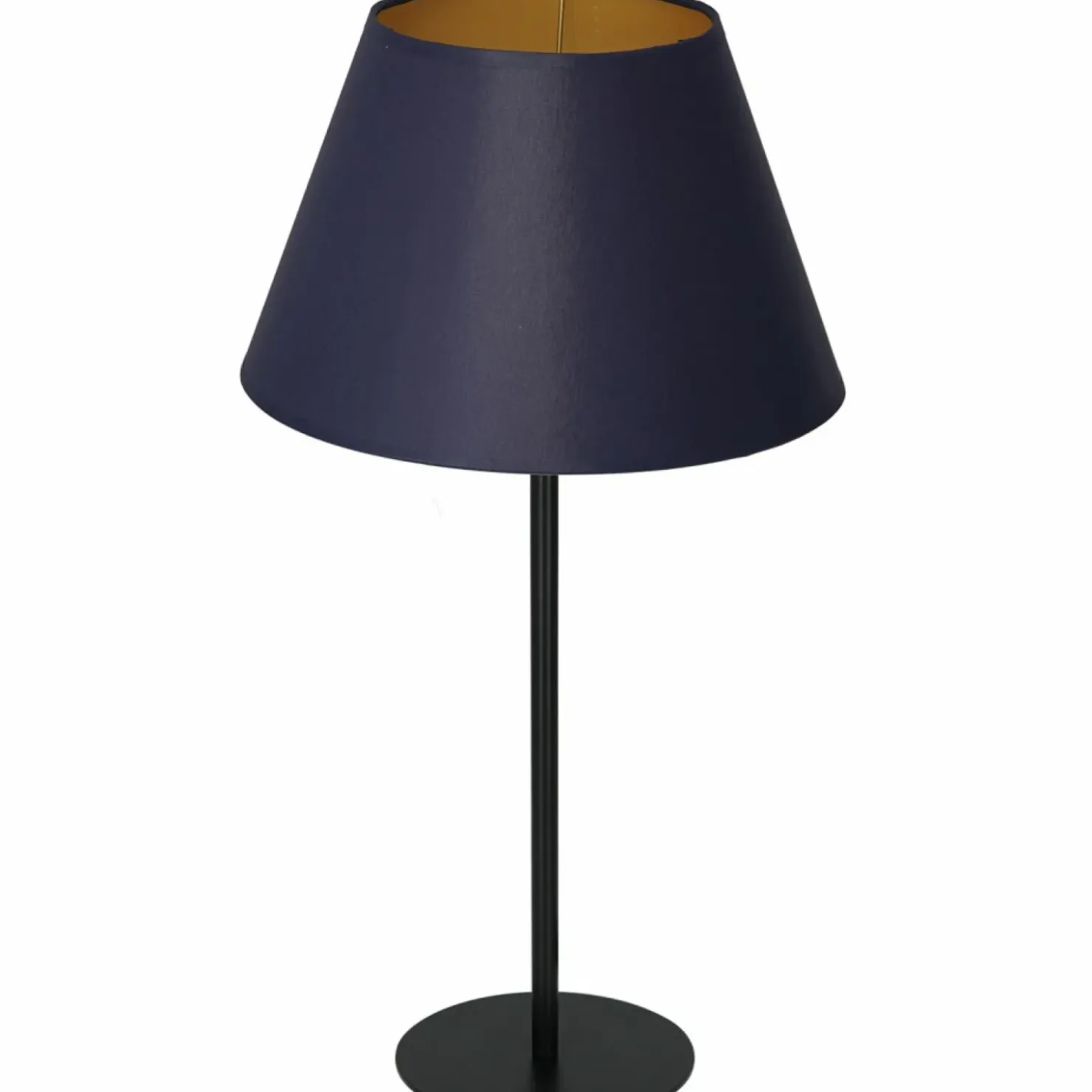 Lampa stołowa, granatowo-złota, z abażurem LX 3579 z serii ARDEN*Sklep Kaja New