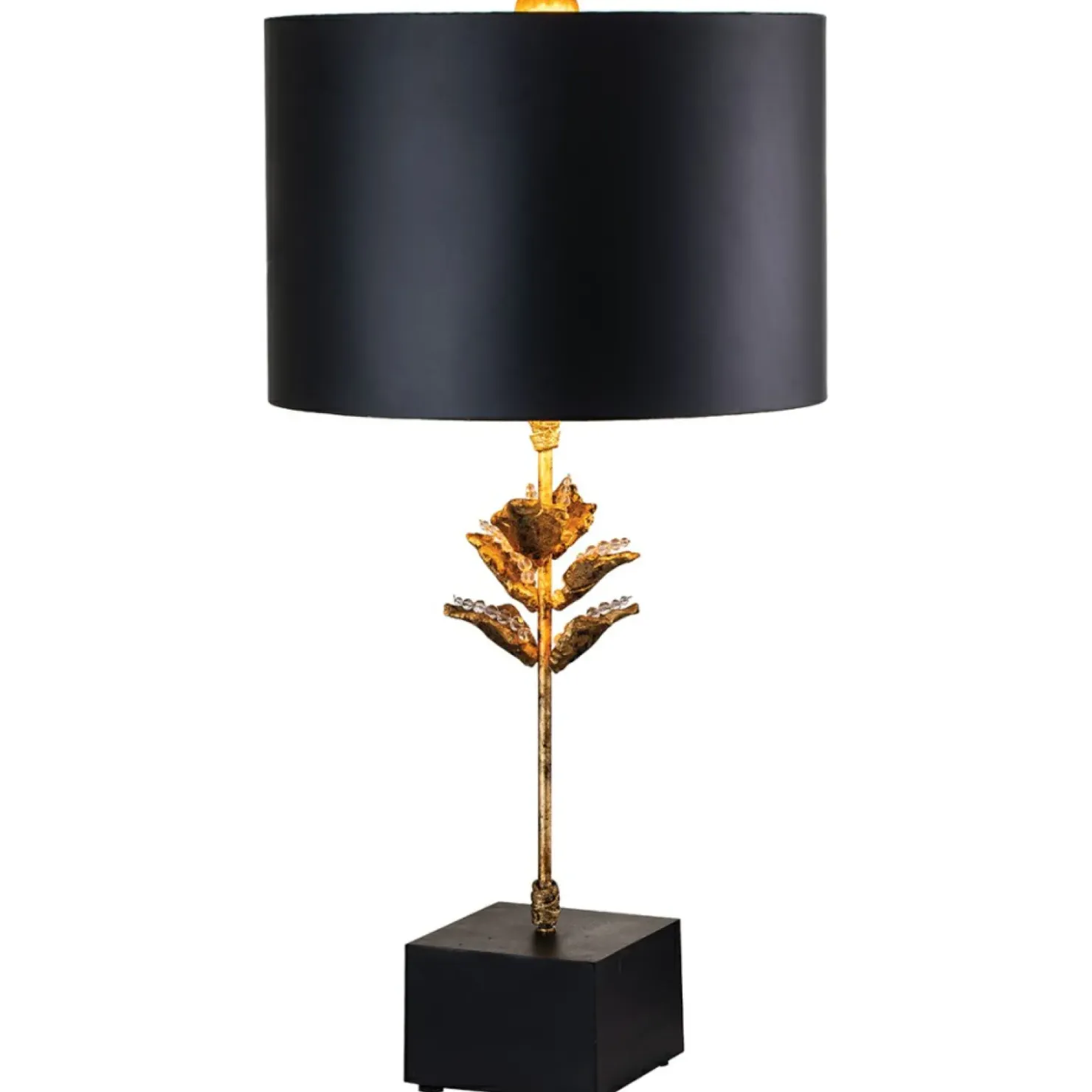 Lampa stołowa, kwiat, antyczne złoto FB-CAMILIA-TL z serii CAMILIA*Sklep Kaja Cheap