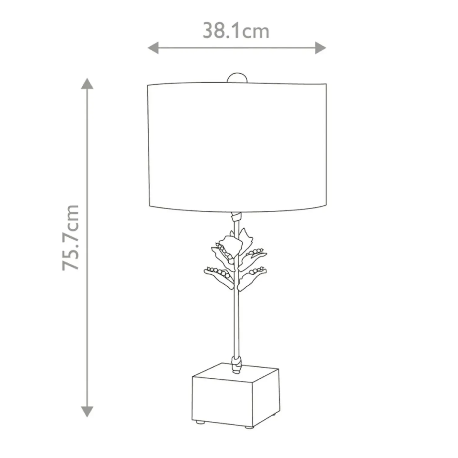 Lampa stołowa, kwiat, antyczne złoto FB-CAMILIA-TL z serii CAMILIA*Sklep Kaja Cheap