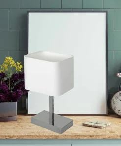 Lampa stołowa na chromowanej podstawie ML6363 z serii NAPOLI | Kaja Oświetlenie*Sklep Kaja Clearance