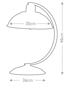 Lampa stołowa, ramię w kształcie łuku FRANKLIN-CREAM z serii FRANKLIN*Sklep Kaja Shop