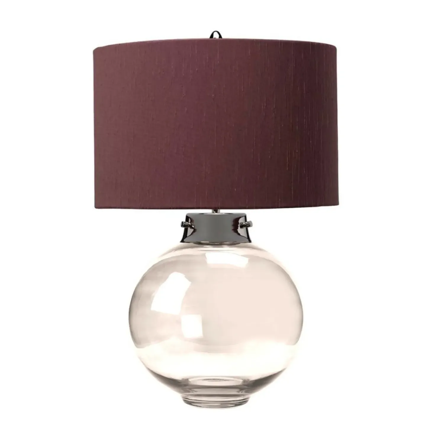 Lampa stołowa, szklana podstawa DL-KARA-TL-SMOKE z serii KARA*Sklep Kaja Sale