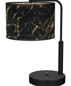 Lampa stołowa z abażurem złoto-czarnym MLP7299 z serii SENSO | Kaja Oświetlenie*Sklep Kaja Sale