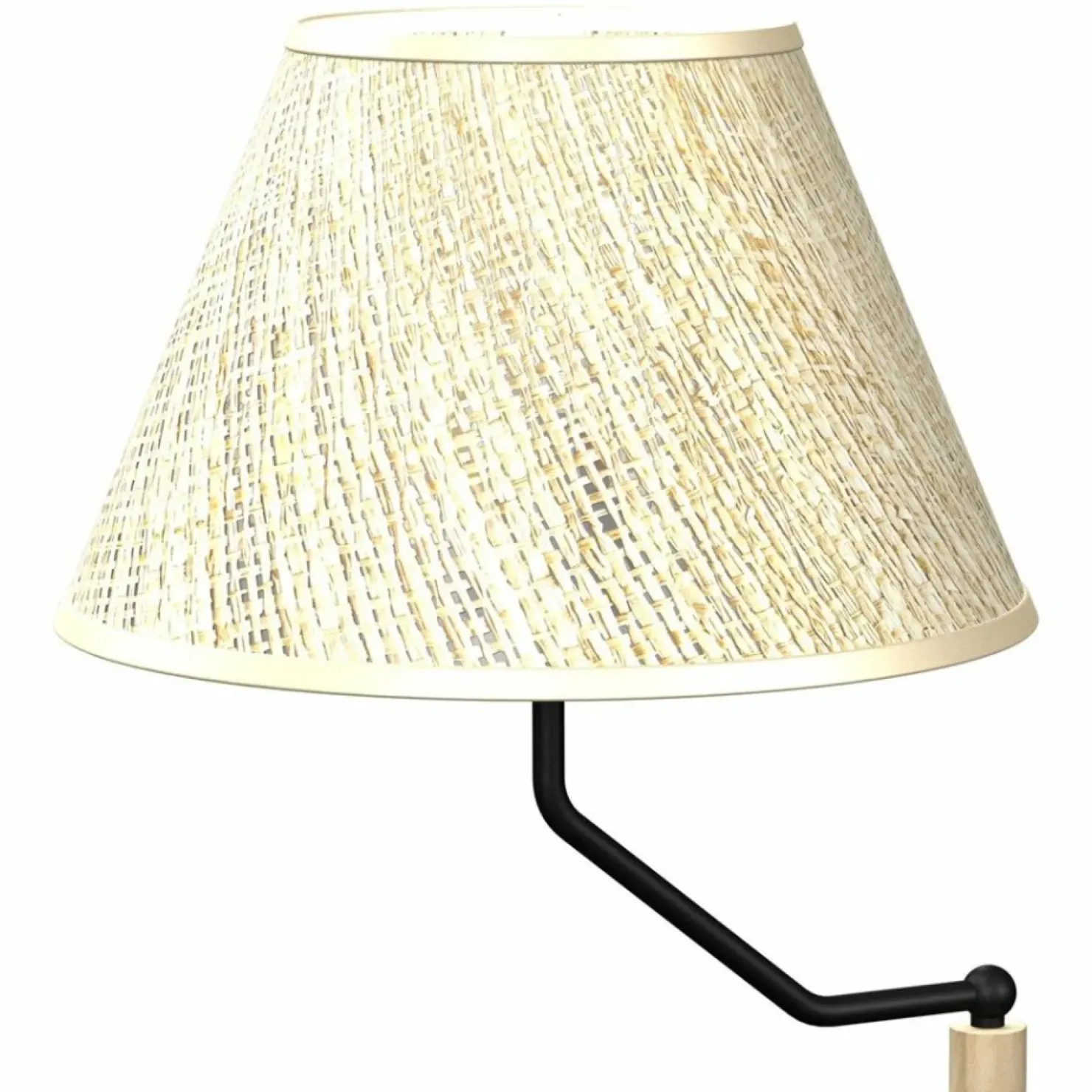 Lampa stołowa z beżowym abażurem, do sypialni MLP7278 z serii ETNA | Kaja Oświet*Sklep Kaja Fashion