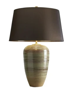 Lampa stołowa z brązowym abażurem DEMETER-TL z serii DEMETER*Sklep Kaja Clearance