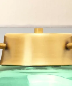 Lampa stołowa z ciemnozielonym szkłem DL-KARA-TL-GREEN z serii KARA*Sklep Kaja Best Sale