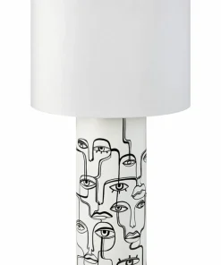 Lampa stołowa z czarnym szkicem twarzy 108246 | Kaja Oświetlenie*Sklep Kaja Flash Sale