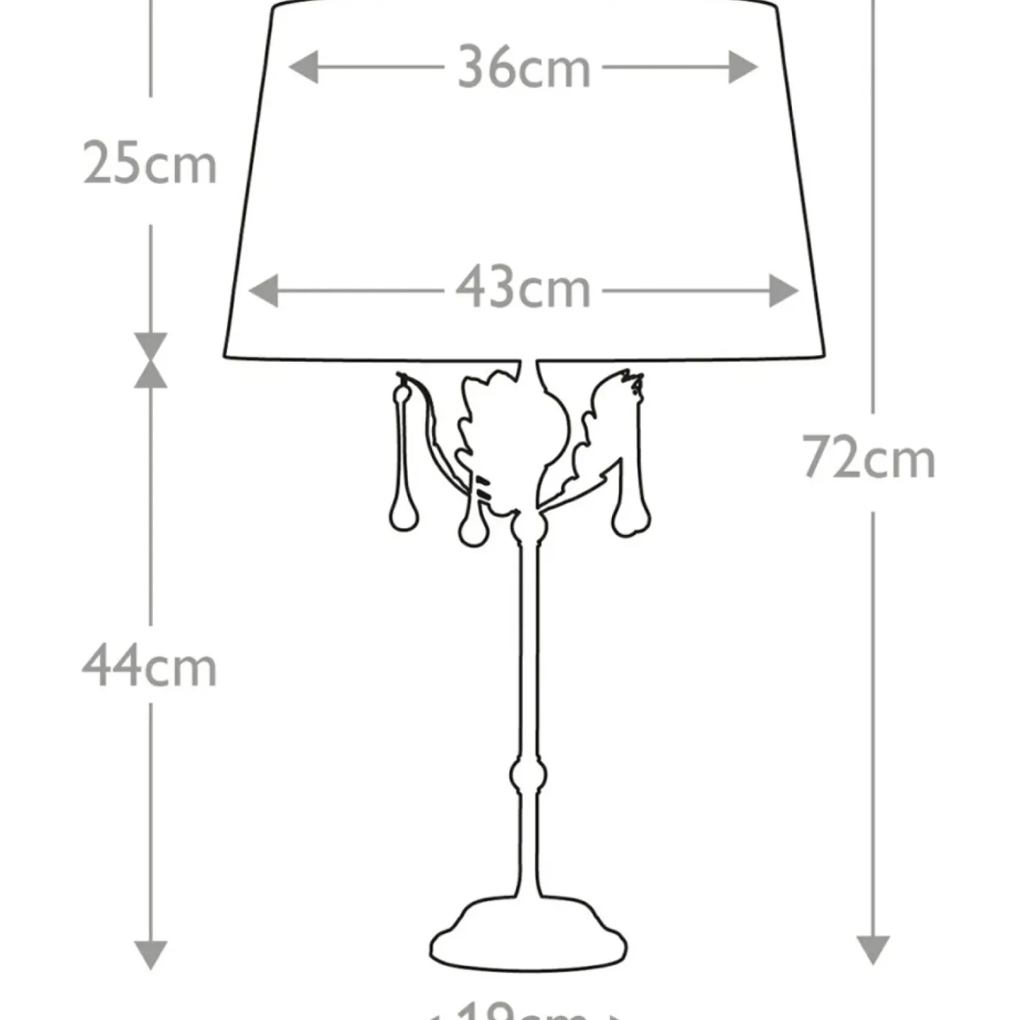 Lampa stołowa z kryształkami AML-TL-BLK-SIL z serii AMARILLI*Sklep Kaja Hot