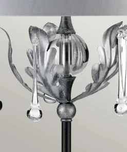 Lampa stołowa z kryształkami AML-TL-BLK-SIL z serii AMARILLI*Sklep Kaja Hot