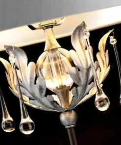 Lampa stołowa z kryształkami AML-TL-BLK-SIL z serii AMARILLI*Sklep Kaja Hot