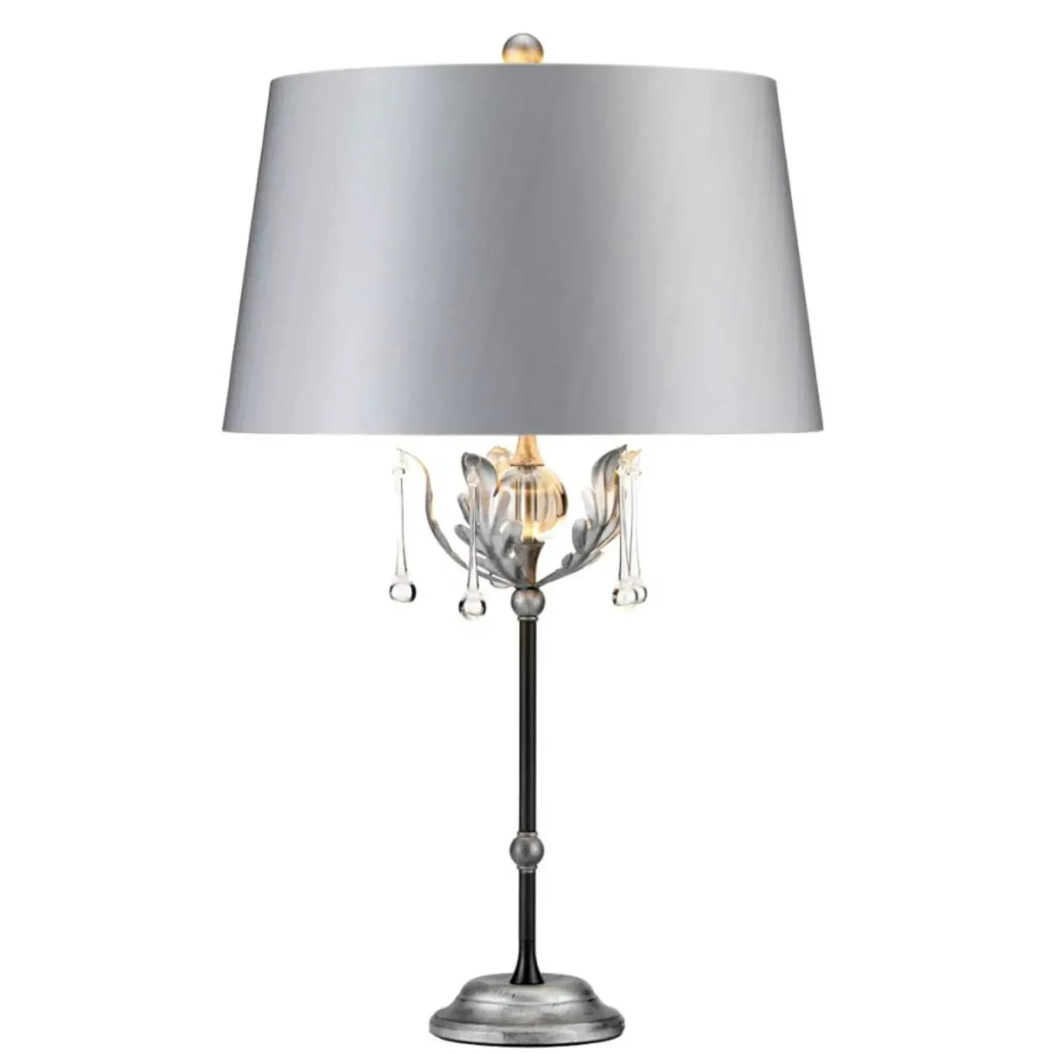 Lampa stołowa z kryształkami AML-TL-BLK-SIL z serii AMARILLI*Sklep Kaja Hot
