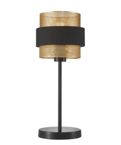 Lampa stołowa z nowoczesnym abażurem TB-27467-1-BK-GD z serii BANS*Sklep Kaja Hot