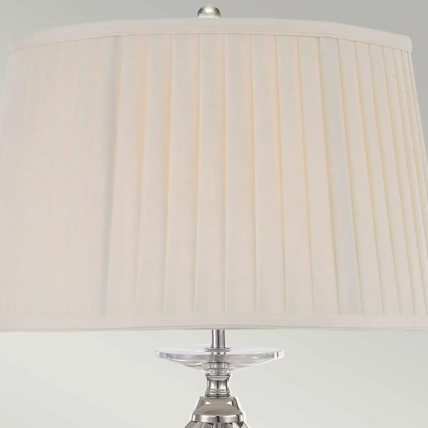 Lampa stołowa z ozdobną podstawą AG-TL-POL-NICKEL z serii AEGEAN*Sklep Kaja Best