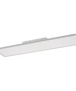 New Sklep Kaja Lampa sufitowa - prostokąt z pilotem 14757-21 z serii FLAT | Kaja srebrny