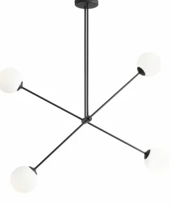 Best Sale Sklep Kaja Lampa sufitowa czarna nowoczesna E14 1081PL_L1 OHIO | Kaja Oświetlenie Zadzwońporabattel.783200183(8-16)/mailsklep@kaja.com.pl