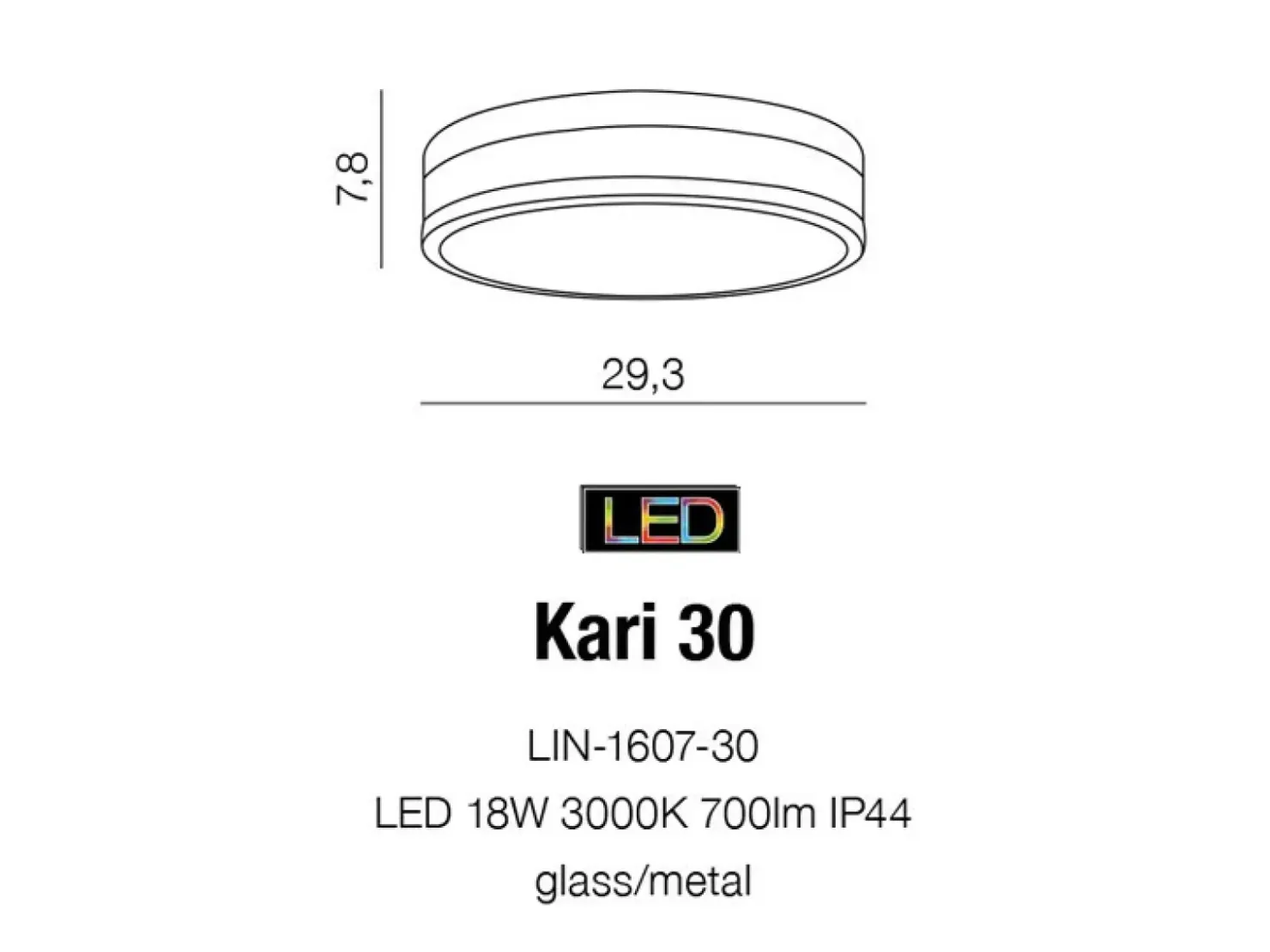 Lampa sufitowa do łazienki okrągły plafon LED AZ4258 z serii KA*Sklep Kaja Hot
