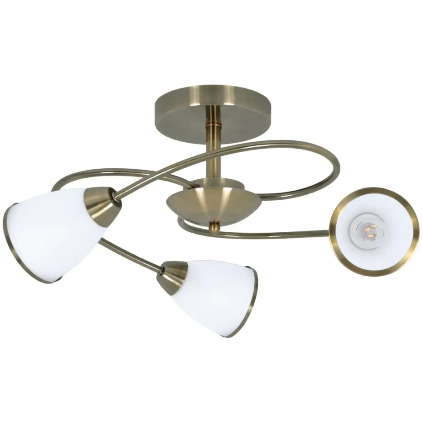 Lampa sufitowa do sypialni K-JSL-6059/3 AB PLATO | Kaja Oświetlenie*Sklep Kaja Clearance