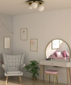 Store Sklep Kaja Lampa sufitowa glamour z trzema kloszami MLP7966 z serii PLATO | Kaja Oświetleni