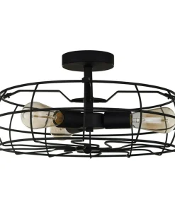 Lampa sufitowa imitująca wentylator MXM-2580/3 BK RAYO | Kaja*Sklep Kaja Discount